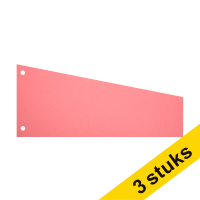 Aanbieding: 3x 123inkt trapezium scheidingsstrook 240 x 105 / 60 mm roze (100 stuks)