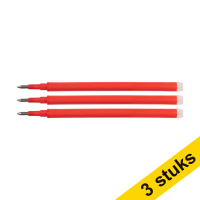 Aanbieding: 3x 123inkt uitwisbare balpen navulling rood (3 stuks)