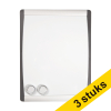 Aanbieding: 3x 123inkt whiteboard met gewelfde lijst 28 x 21,5 cm wit 302150 - 1