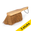 Aanbieding: 3x 123schoon verniste handbezem SDR00562 - 1