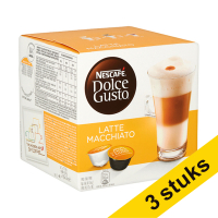 Aanbieding: 3x Nescafé Dolce Gusto latte macchiato (16 stuks)