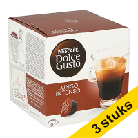 Aanbieding: 3x Nescafé Dolce Gusto lungo intenso (16 stuks)