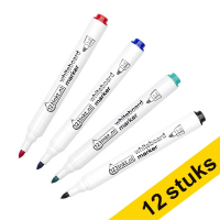 Aanbieding: 3x Set 123inkt whiteboard markers zwart/rood/blauw/groen (2,5 mm rond)  302735