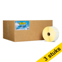 Aanbieding: 3x Zebra Z-Select 2000D label (880199-025D) 51 x 25 mm (12 rollen) 123inkt huismerk 880199-025DC 650717