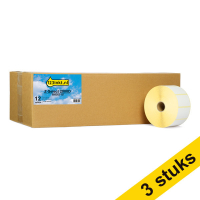 Aanbieding: 3x Zebra Z-Select 2000D verwijderbaar label (800262-127) 57 x 32 mm (12 rollen) 123inkt huismerk 650720