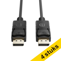 Aanbieding: 4x 123inkt DisplayPort kabel 1.2 (1 meter)