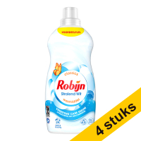 Aanbieding: 4x Robijn Klein & Krachtig Stralend Wit wasmiddel vloeibaar 1190 ml (34 wasbeurten)