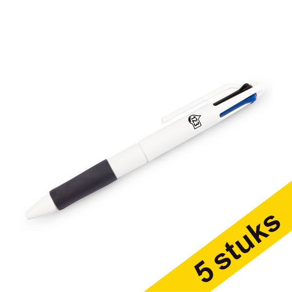 Aanbieding: 5x 123inkt 4 Colours balpen  224881 - 1
