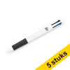 Aanbieding: 5x 123inkt 4 Colours balpen 224881 - 1