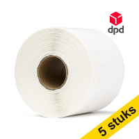 Aanbieding: 5x 123inkt LW650XL PRO S0904980 extra grote DPD verzendlabels 653386