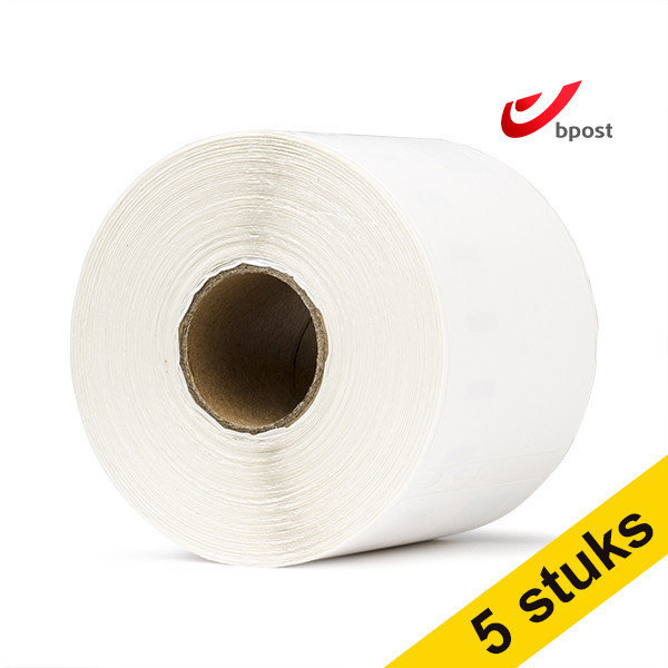 Aanbieding: 5x 123inkt LW650XL PRO extra grote Bpost verzendlabels (104 x 159 mm) 653326 - 1