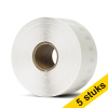 Aanbieding: 5x 123inkt LW650 brede transparante adresetiketten (89 x 36 mm) 650752 - 1