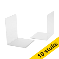 Aanbieding: 5x 123inkt acryl boekensteunen transparant 10 x 10 x 13 cm (2 stuks)  301720