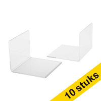 Aanbieding: 5x 123inkt acryl boekensteunen transparant 10 x 10 x 8 cm (2 stuks)