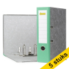 Aanbieding: 5x 123inkt classeur A4 karton groen 80 mm