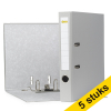 Aanbieding: 5x 123inkt classeur A4 plastic grijs 50 mm 300215 - 1