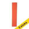 Aanbieding: 5x 123inkt crêpepapier 250 x 50 cm roze FSC® Mix Credit 301707 - 1