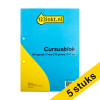 Aanbieding: 5x 123inkt cursusblok A4 geruit 5 mm 70 g/m² (100 vellen)