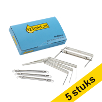 Aanbieding: 5x 123inkt fastener 80 x 50mm (50 stuks)  301319