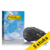 Aanbieding: 5x 123inkt huismerk vervangt Brady M21-375-499 tape nylonweefsel zwart op wit 9,53 mm x 4,88 m 650835 - 1