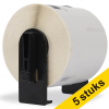 Aanbieding: 5x 123inkt huismerk vervangt Brother DK-11202 verzendlabel 653061 - 1