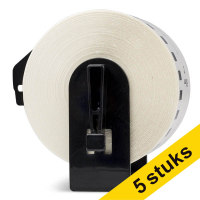 Aanbieding: 5x 123inkt huismerk vervangt Brother DK-22223 continue papiertape wit 653070