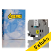 Aanbieding: 5x 123inkt huismerk vervangt Brother TZe-S241 extra klevend tape zwart op wit 18 mm 653083 - 1