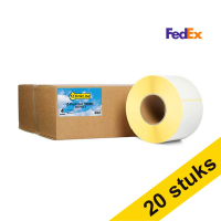 Aanbieding: 5x 123inkt huismerk vervangt Zebra Z-Perform 1000D FedEx label (3007096-T) 102 x 152 mm (4 rollen) 653311