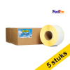 Aanbieding: 5x 123inkt huismerk vervangt Zebra Z-Perform 1000D FedEx label (3007096-T) 102 x 152 mm (4 rollen) 653311 - 1