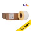 Aanbieding: 5x 123inkt huismerk vervangt Zebra Z-Perform 1000D FedEx verzendlabels (3006306-T) 100 x 150 mm (4 rollen) 653296 - 1