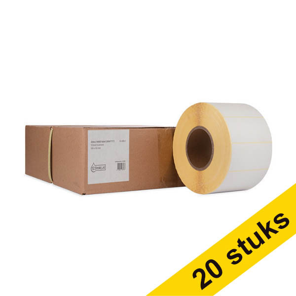 Aanbieding: 5x 123inkt huismerk vervangt Zebra Z-Perform 1000D label (3006777-T) 100 x 50 mm (4 rollen) 650876 - 1