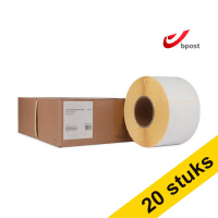Aanbieding: 5x 123inkt huismerk vervangt Zebra Z-Select 2000D Bpost label (800740-605) 102 x 152 mm (4 rollen) 653372