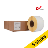 Aanbieding: 5x 123inkt huismerk vervangt Zebra Z-Select 2000D Bpost label (800740-605) 102 x 152 mm (4 rollen) 653372