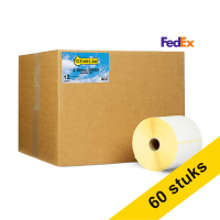 Aanbieding: 5x 123inkt huismerk vervangt Zebra Z-Select 2000D FedEx label (800264-605) 102 x 152 mm (12 rollen) 653308