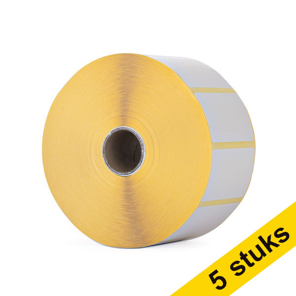Aanbieding: 5x 123inkt huismerk vervangt Zebra Z-Select 2000D label (800262-125) 57 x 32 mm (1 rol) 650714 - 1