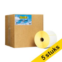 Aanbieding: 5x 123inkt huismerk vervangt Zebra Z-Select 2000D label (87000) 100 x 50 mm (4 rollen) 650879