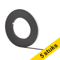 Aanbieding: 5x 123inkt magneetband zelfklevend 1 cm x 10 m 301863