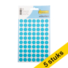 Aanbieding: 5x 123inkt markeringspunten Ø 13 mm blauw (280 etiketten) 301512 - 1