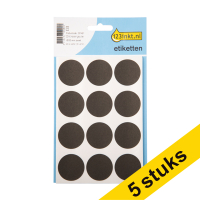 Aanbieding: 5x 123inkt markeringspunten Ø 32 mm zwart (240 etiketten)