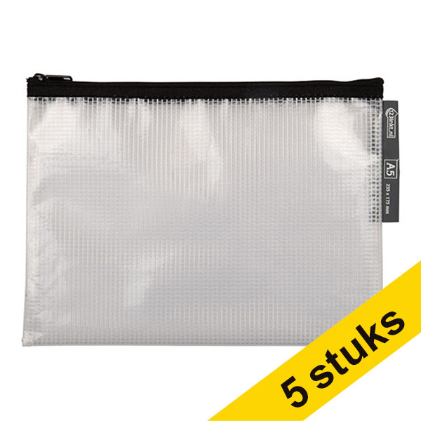 Aanbieding: 5x 123inkt mesh-etui zwart (A5) 300604 - 1