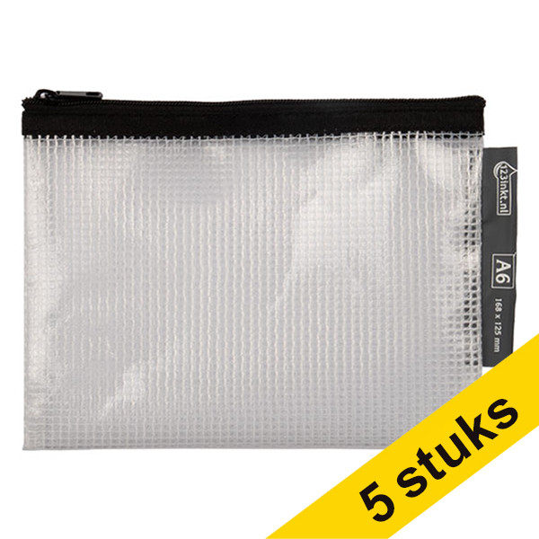 Aanbieding: 5x 123inkt mesh-etui zwart (A6) 300605 - 1