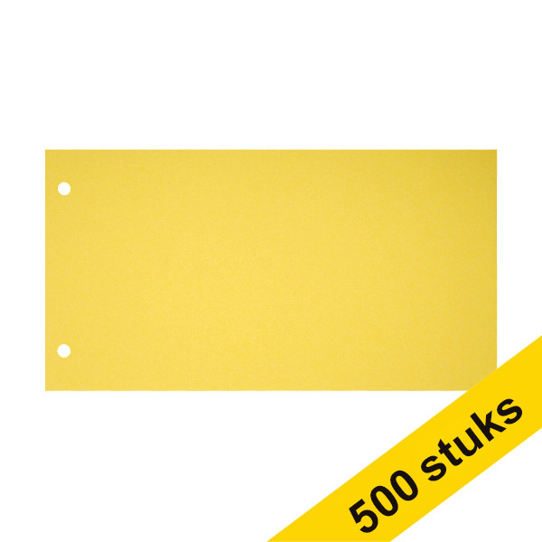 Aanbieding: 5x 123inkt scheidingsstrook 120 x 225 mm geel (100 stuks) 301775 - 1