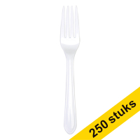Aanbieding: 5x Depa herbruikbare vork wit (50 stuks)