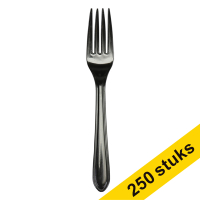 Aanbieding: 5x Depa herbruikbare vork zwart (50 stuks)