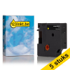 Aanbieding: 5x Dymo 1805435 IND Rhino tape vinyl wit op zwart 12 mm (123inkt huismerk)