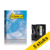 Aanbieding: 5x Dymo S0718260 / 18051 IND Rhino tape krimpkous zwart op wit 6 mm (123inkt huismerk) 650863 - 1