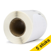 Aanbieding: 5x Dymo S0719250 / 14681 cd- en dvd-etiketten (123inkt huismerk) 650605 - 1