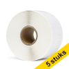 Aanbieding: 5x Dymo S0722520 / 11352 grote etiketten voor retouradres (123inkt huismerk)
