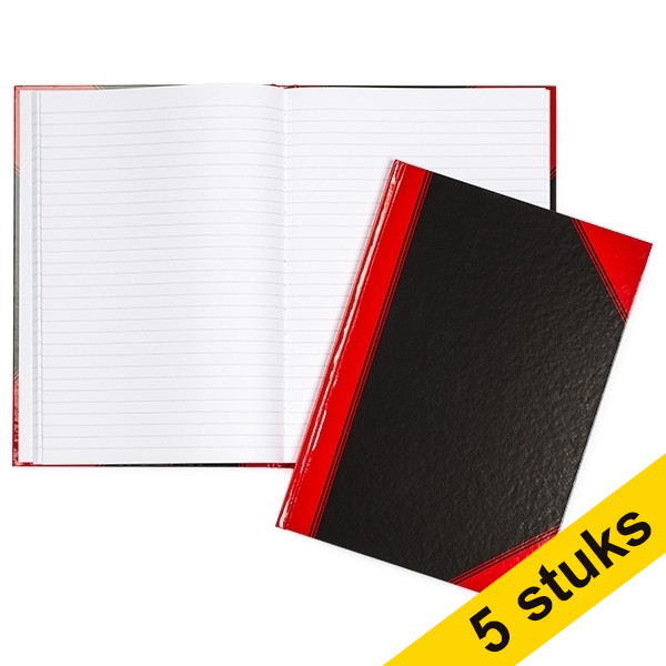 Aanbieding: 5x Landré gebonden boek A4 gelinieerd 96 vellen 035171 - 1