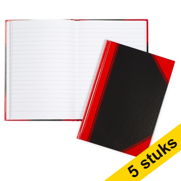 Aanbieding: 5x Landré gebonden boek A5 gelinieerd 96 vellen 035170 - 1